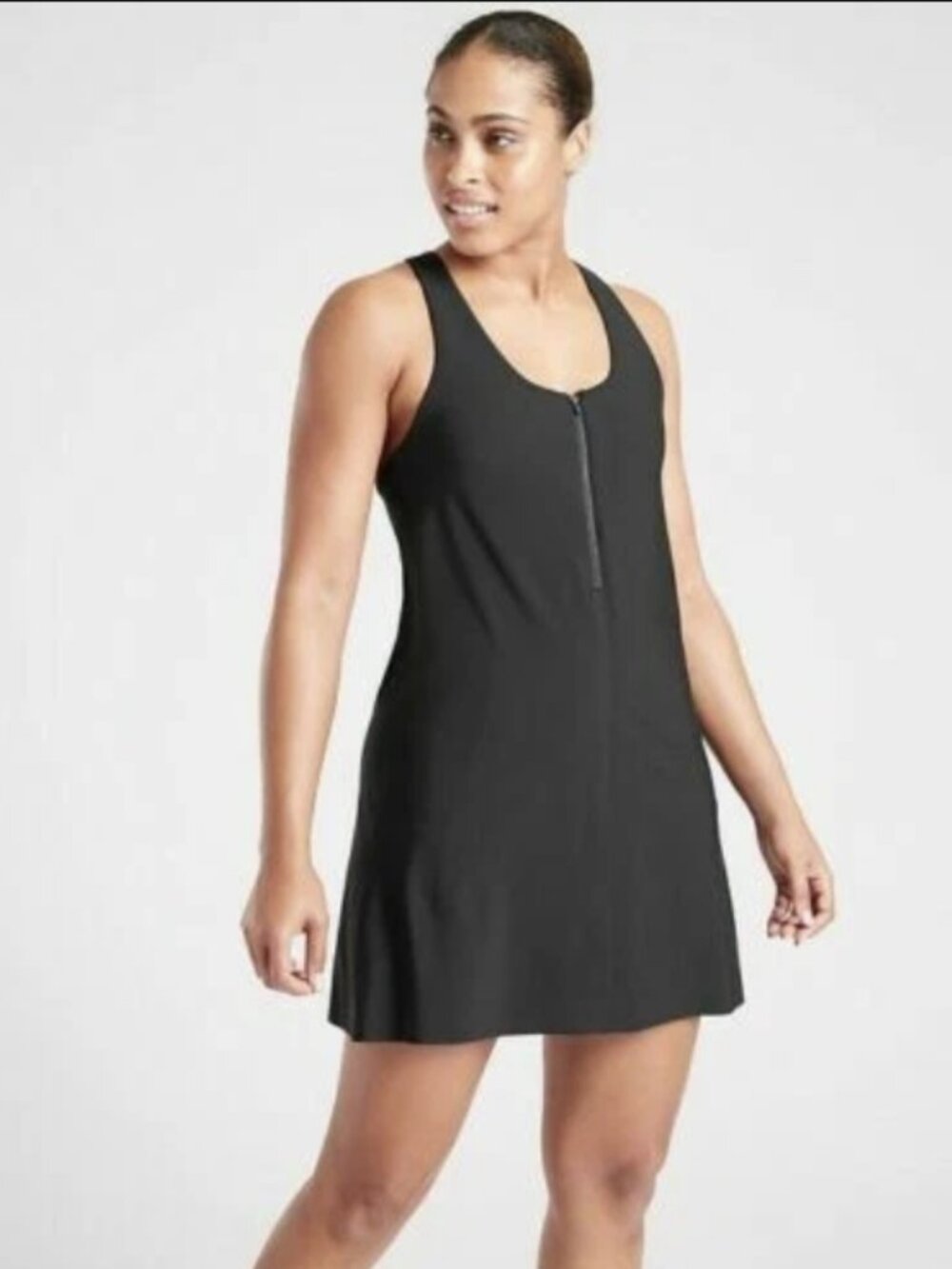 Athleta Ultimate 2 in 1 Support Dress, Black SIZE S